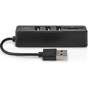 Nedis - USB-hub - 5-poorts - Zwart - Aluminium