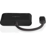 Nedis - USB-C Hub - Zwart - USB-A en USB-C Poorten - Busgevoed