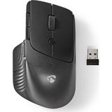 Nedis - MSWS510BK - Draadloze Muis - Zwart - Instelbare Dpi - 6 Knoppen