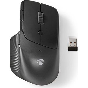 Nedis - MSWS510BK - Draadloze Muis - Zwart - Instelbare Dpi - 6 Knoppen