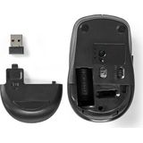 Nedis - MSWS110BK - Draadloze Muis - Zwart - Optisch - 6 Knoppen