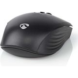 Nedis - MSWS110BK - Draadloze Muis - Zwart - Optisch - 6 Knoppen