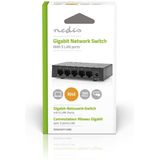 Nedis - Gigabit Ethernet Switch - Zwart - 5 Poorten - CAT6