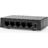 Nedis - Gigabit Ethernet Switch - Zwart - 5 Poorten - CAT6