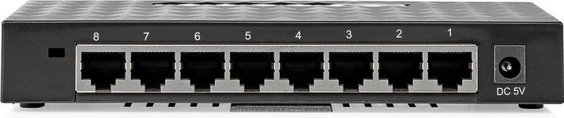 Nedis - Gigabit Ethernet Switch - Zwart - 8 Poorten - CAT6