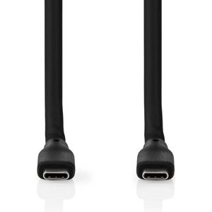 Nedis CCGB64810BK10 USB-kabel 1 m USB 3.2 Gen 2 (3.1 Gen 2) USB C Zwart