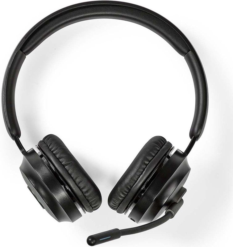 Nedis - Stereo On-Ear Headset - Bluetooth - Zwart - Inclusief USB-C Kabel