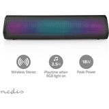 Nedis - RGB Bluetooth-Luidspreker - Draadloos - Lichtgewicht - 18W