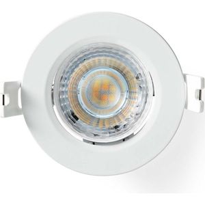 Nedis SmartLife Plafondlamp | Wi-Fi | Warm tot Koel Wit | Rond | Diameter: 52 mm | 360 lm | 2700 - 6500 K | IP20 | Energieklasse: F | Android / IOS - WIFILCS10WT