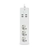 Nedis - SmartLife Power Strip - Stekkerdoos - Wit - 3 x Aardingscontact - 4 x USB - 1,80 m