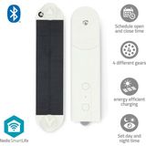 Nedis - SmartLife Gordijnrobot - Solar Powered - Bluetooth - Wit
