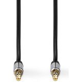 2.5 mm jack kabel | Nedis | 1 meter (Verguld, Stereo)