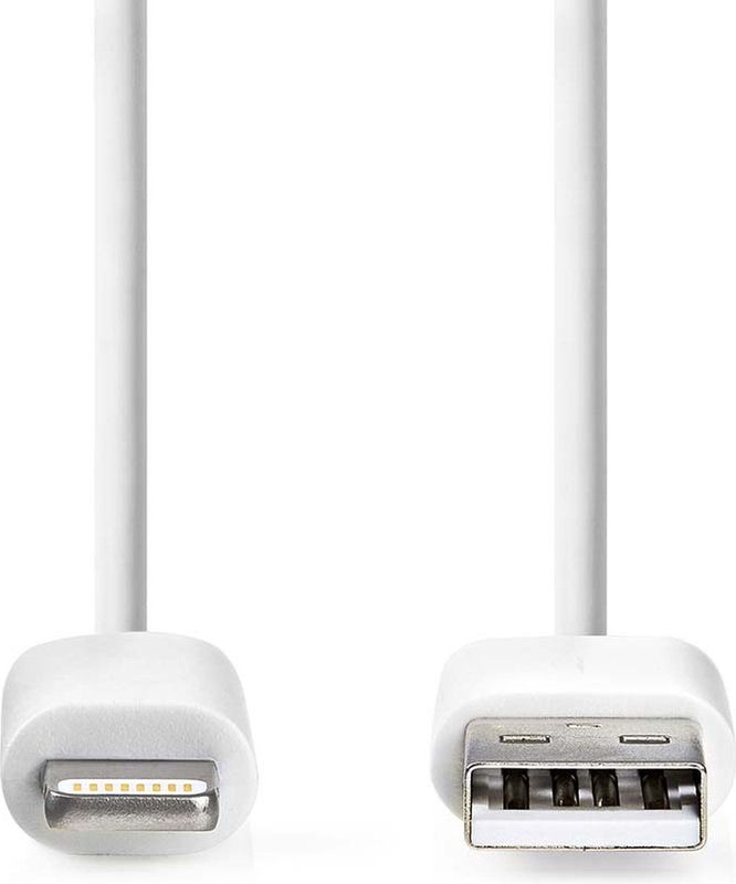 Lightning - USB-A Kabel - Wit - 3 Meter - Geschikt voor Apple Apparaten