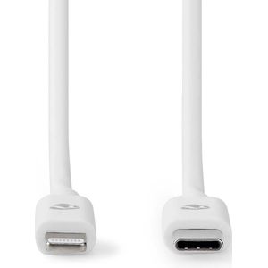 Lightning Kabel | USB 2.0 | Apple Lightning 8-Pins | USB-C© Male | 480 Mbps | Vernikkeld | 2.00 m
