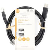 Nedis - CCGL61100BK20 - Usb-kabel - Zwart - 2.00 M - Usb 3.2 Gen 1
