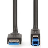 Nedis - CCGL61100BK20 - Usb-kabel - Zwart - 2.00 M - Usb 3.2 Gen 1