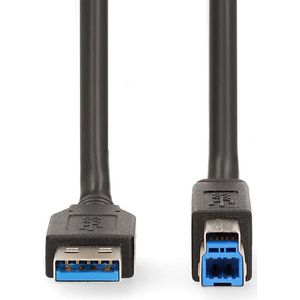 Nedis - CCGL61100BK20 - Usb-kabel - Zwart - 2.00 M - Usb 3.2 Gen 1