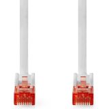 U/UTP CAT6 Gigabit netwerkkabel / wit - PVC - 0,50 meter