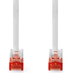 U/UTP CAT6 Gigabit netwerkkabel / wit - PVC - 0,50 meter