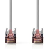 NEDIS Cat 6 kabel | RJ45 (8P8C) stekker | RJ45 (8P8C) stekker | SF/UTP | 5,00 m | rond | PVC LSZH | grijs | plastic zak