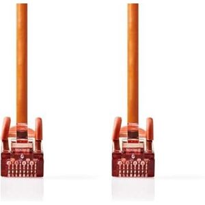 Nedis CAT6-Netzwerkkabel - RJ45 Stecker - RJ45 Stecker - S/FTP - 0.25 m - Rund - LSZH - Orange - Label