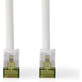 Nedis CAT7-Netzwerkkabel - S/FTP - RJ45 Stecker - RJ45 Stecker - 5.00 m - Snagless - Rund - LSZH - Weiss - Label