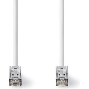 Nedis Cat 8.1 Netwerkkabel | S/FTP | RJ45 Male | RJ45 Male | 5.00 m | Rond | LSZH | Wit | Label - CCGL85520WT50