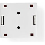 Nedis - UTP Wanddoos - CAT6 - 2x RJ45 - Wit - ABS