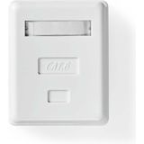 CCGB89120WT - Wandcontactdoos - Goud Verguld - PVC - CAT6 S/FTP