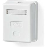 CCGB89120WT - Wandcontactdoos - Goud Verguld - PVC - CAT6 S/FTP