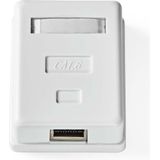 CCGB89120WT - Wandcontactdoos - Goud Verguld - PVC - CAT6 S/FTP