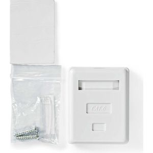 CCGB89120WT - Wandcontactdoos - Goud Verguld - PVC - CAT6 S/FTP