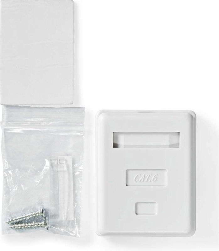 CCGB89120WT - Wandcontactdoos - Goud Verguld - PVC - CAT6 S/FTP