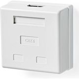 Nedis - Netwerk Uitvoerdoos - CAT6 - STP - 2x RJ45 - Wit - ABS