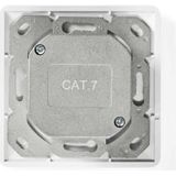 STP - CAT7 Inbouwdoos - 2x RJ45 - Wit