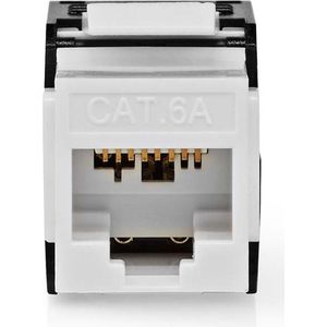 Nedis Keystone CAT6a, RJ45 (f), BK