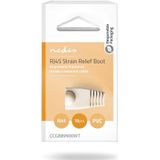 RJ45 Tule - 10 Stuks - Wit - Geschikt voor Netwerk Kabels tot 6mm