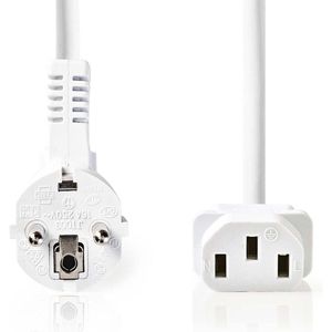Stroomkabel Type F (CEE 7/7) Male IEC-320-C13 Gehoekt Recht - Nedis