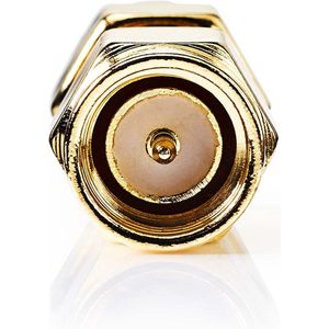 Nedis - RP-SMA naar SMA Adapter - Goud - 50 Ohm - 2 Stuks