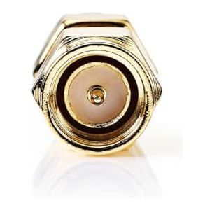 Nedis SMA-Adapter - SMA Male Omgekeerde Polariteit - SMA Male - Verguld - 50 Ohm - Recht - Koper - Goud - 2 Stuks - Doos