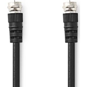 COAX antenne kabel 1,5m F-connectors Zwart