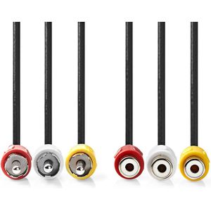 Tulp composiet audio video verlengkabel - 2 meter