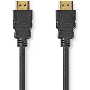 Nedis Ultra High Speed ​​HDMI kabel - HDMI stekker - HDMI stekker - 8K @60Hz - 48 Gbps - 1,00 m - rond - 6.0 mm - zwart - label