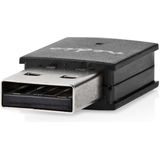 Nedis - Netwerkdongle - Wi-Fi N300 - Zwart - USB2.0 - 300 Mbps