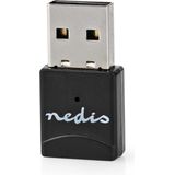 Nedis - Netwerkdongle - Wi-Fi - Zwart - USB 2.0 - AC600