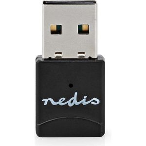 Nedis - Netwerkdongle - Wi-Fi - Zwart - USB 2.0 - AC600