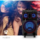 Nedis - SPPT800BK - Bluetooth Luidspreker - Zwart - Houten Behuizing