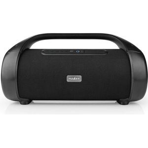 Nedis Bluetooth Party Boombox | 9.5 uur | 2.1 | 120 W | Media afspeelmogelijkheden: AUX | IPX5 | Koppelbaar | Handgreep | Feestverlichting | Zwart - SPBB340BK