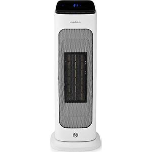 Nedis SmartLife PTC keramische kachel, wifi, 2000 W, 2 warmtestanden, oscillatie, display, 10-49 °C, Android/iOS, wit