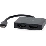 Nedis - USB-C naar 2x DisplayPort Adapter - 4K 60Hz - 0,10 Meter